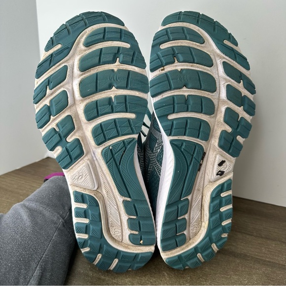 Asics Gel Cumulus 22 'Smoke Blue' Teal Running Walking sneaker shoes Women's 10 - Picture 10 of 12